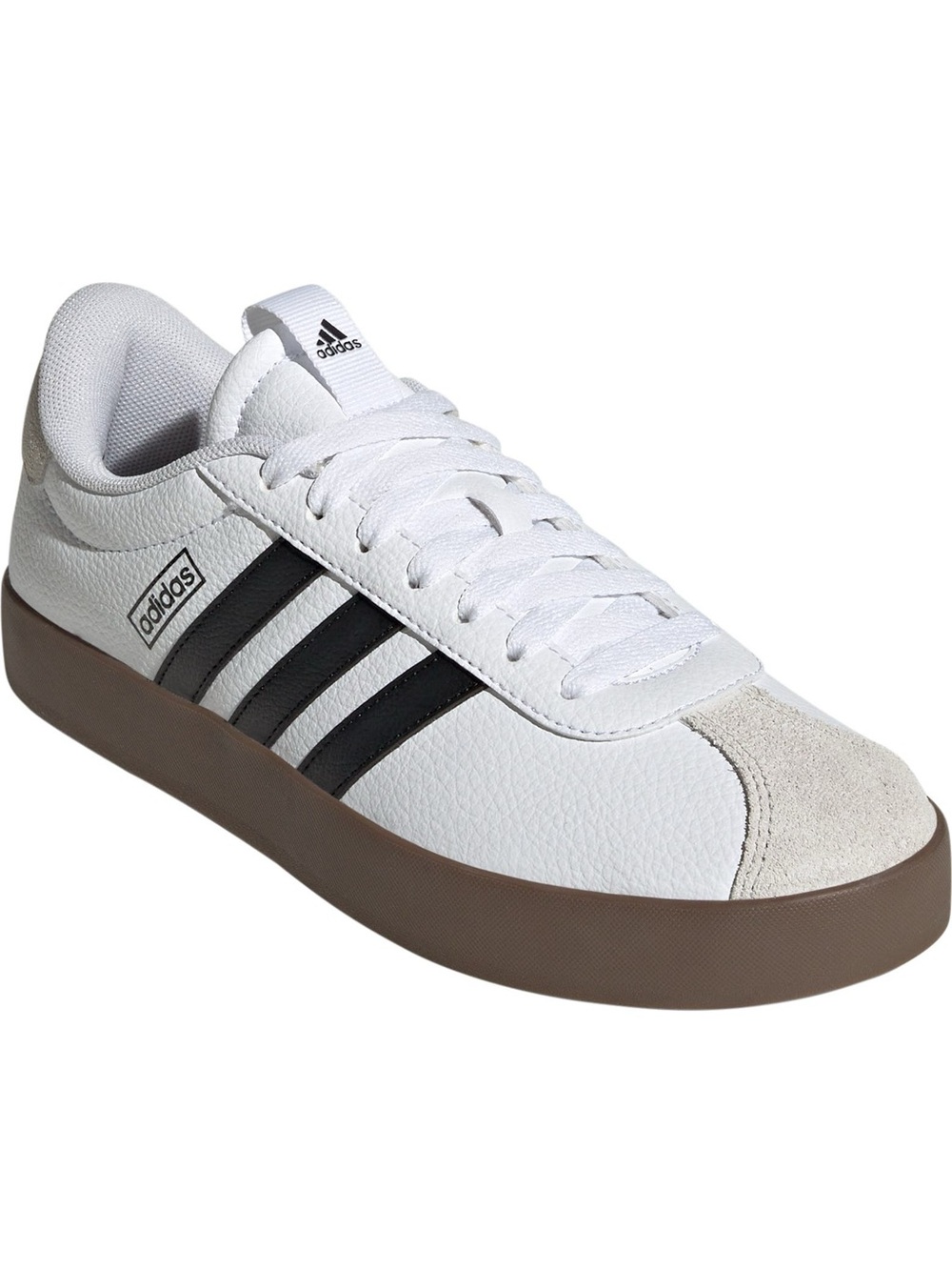 adidas White, Black & Brown Low-Top Retro Skate Sneakers